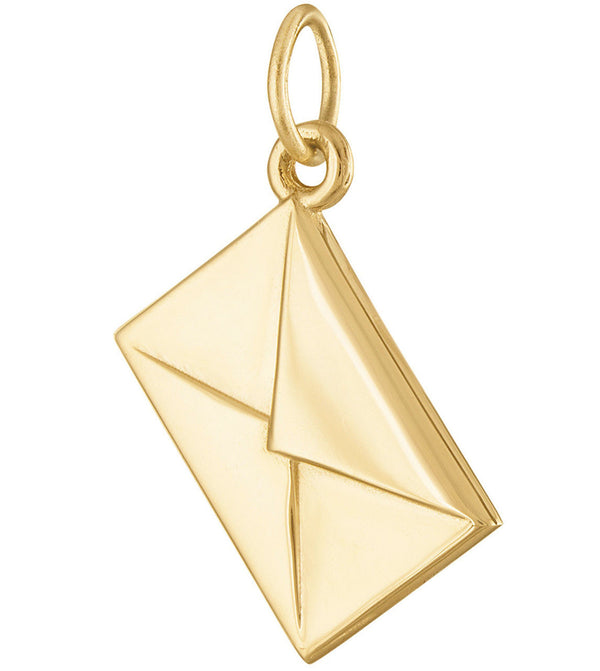 Engravable Letter 14K Gold Charm