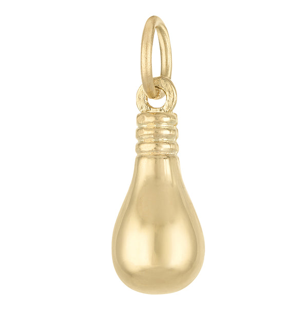 Light Bulb 14K Gold Charm