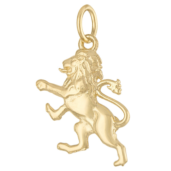Heraldic Lion 14k Gold Charm