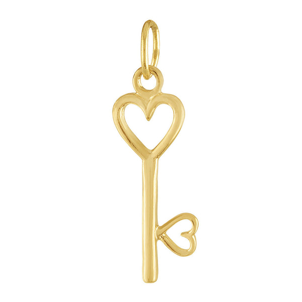 Key to the Heart 14K Gold Charm