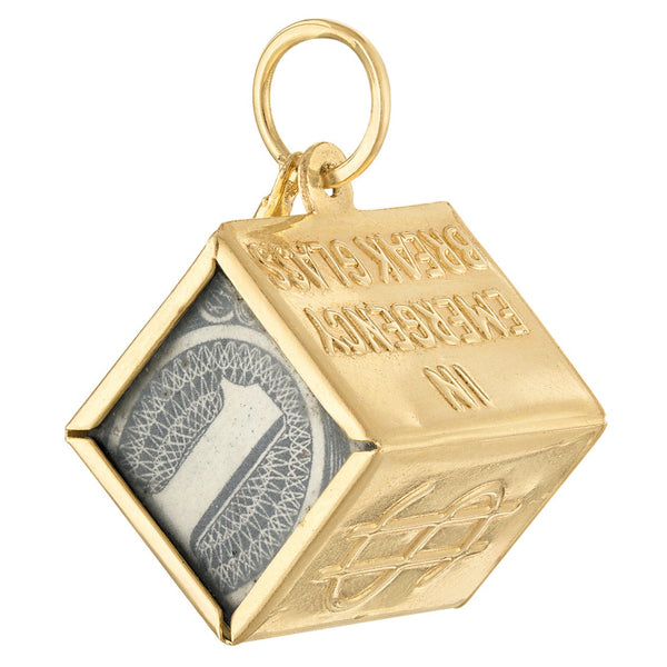 Vintage Mad Money 14k Gold Charm