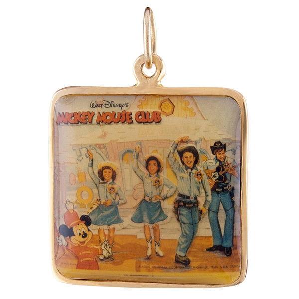 Vintage Mickey Mouse Club 14k Gold Charm