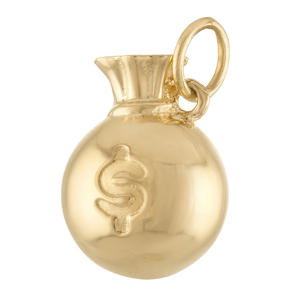Money Bag 14K Gold Charm