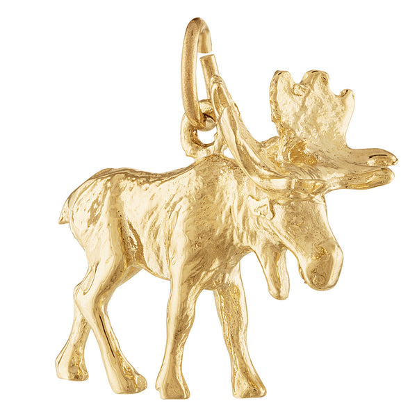 Moose 14k Gold Charm
