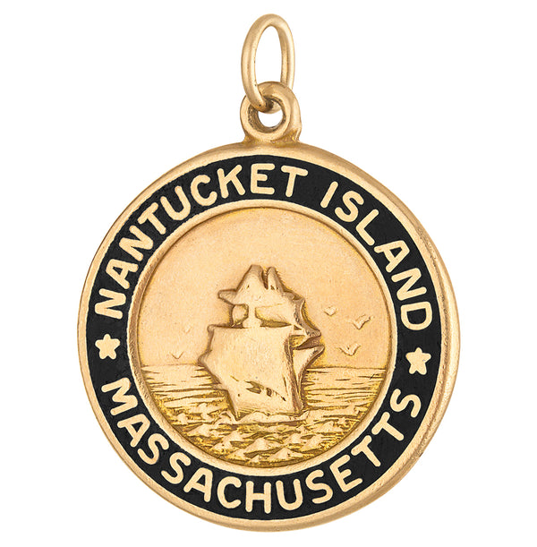 Vintage Nantucket Island 14K Gold Charm
