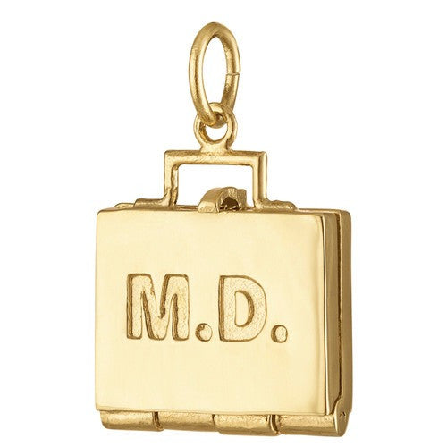 Doctor's Bag 14K Gold Movable Charm