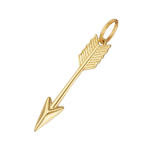Arrow 14K Gold Charm