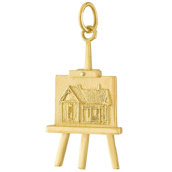 Artist Easel 14K Gold Charm