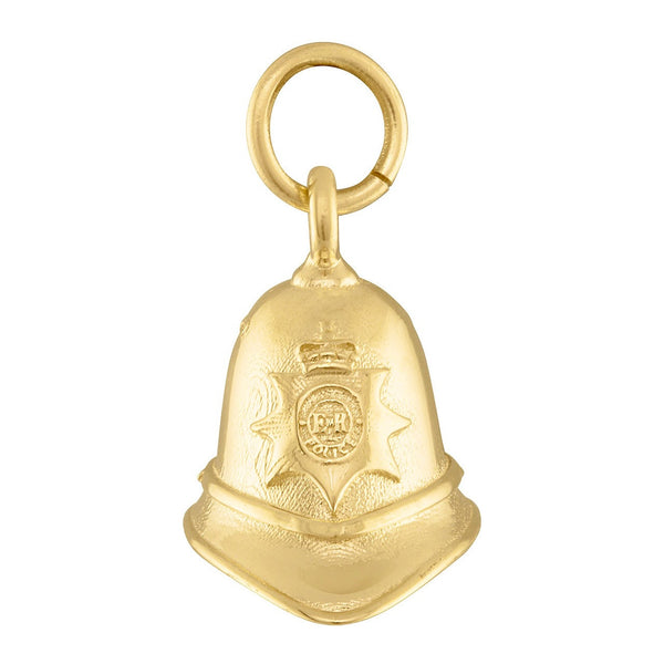 British Bobby Hat 14k Gold Charm