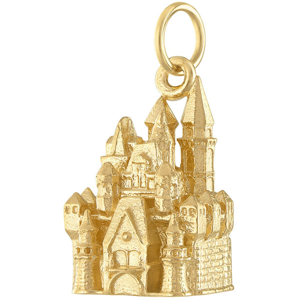 Fairy Tale Castle 14k Gold Charm