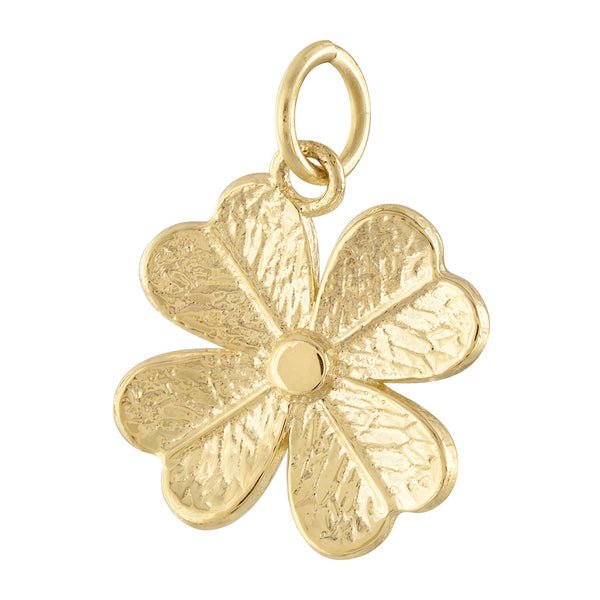 Four Leaf Lucky Clover 14K Gold Charm