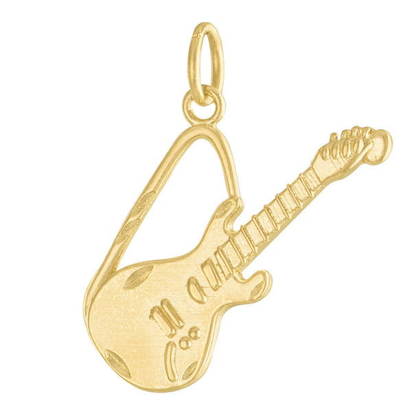 Guitar 14K Gold Charm
