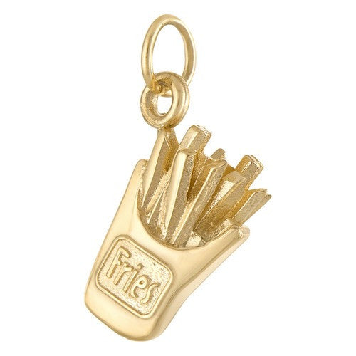 French Fries 14K Gold Charm