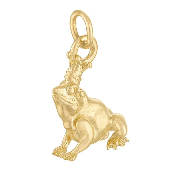 Frog Prince 14K Gold Charm