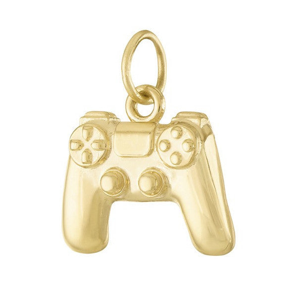Game Controller 14K Gold Charm