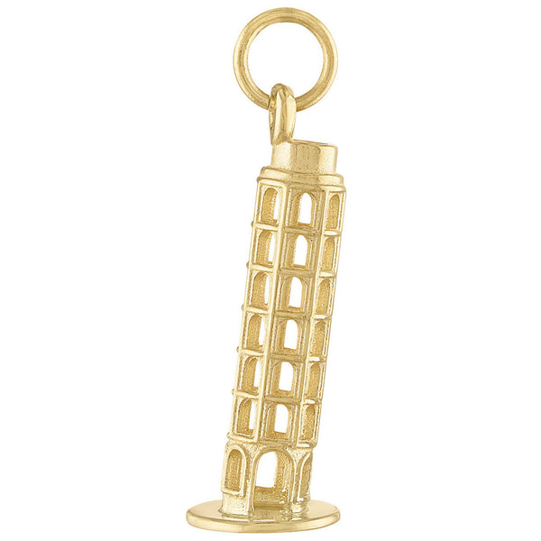 The Leaning Tower of Pisa 14K Gold Charm
