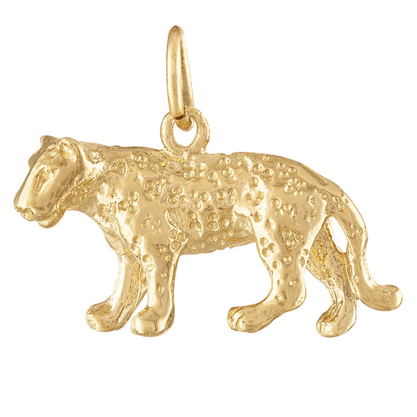 Leopard 14K Gold Charm