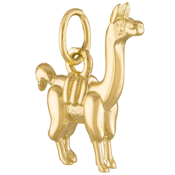 Llama 14K Gold Charm