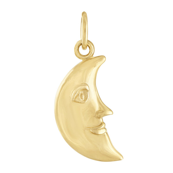 Moon 14K Gold Charm