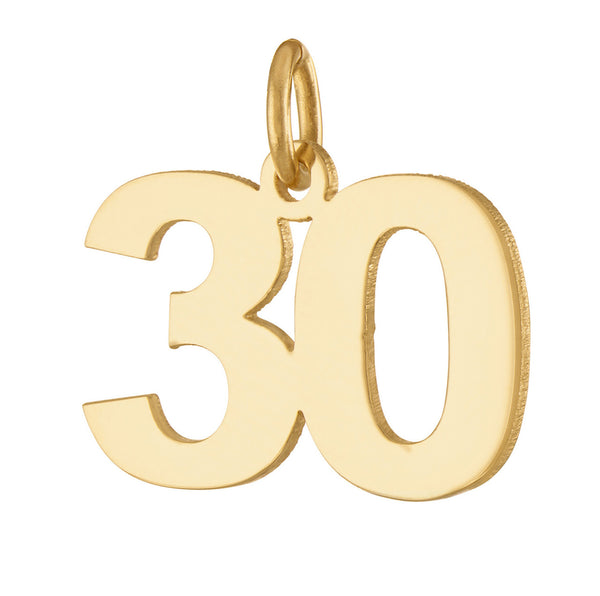 Custom Numbers Collection 14K Gold Charm