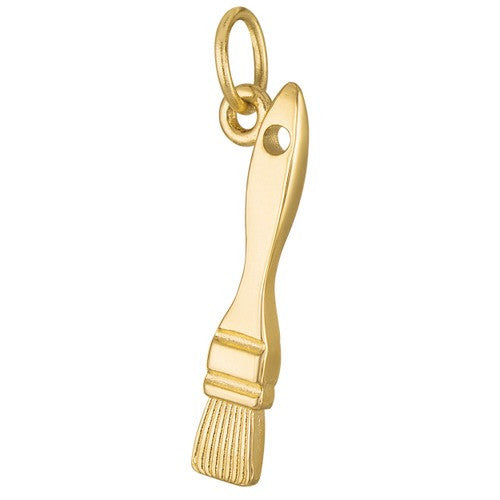 Paintbrush 14K Gold Charm