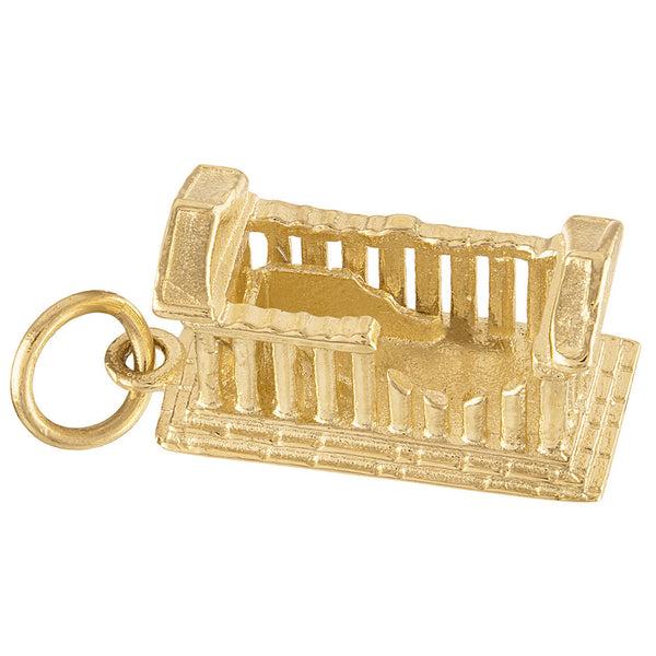 Greek Parthenon 14K Gold Charm