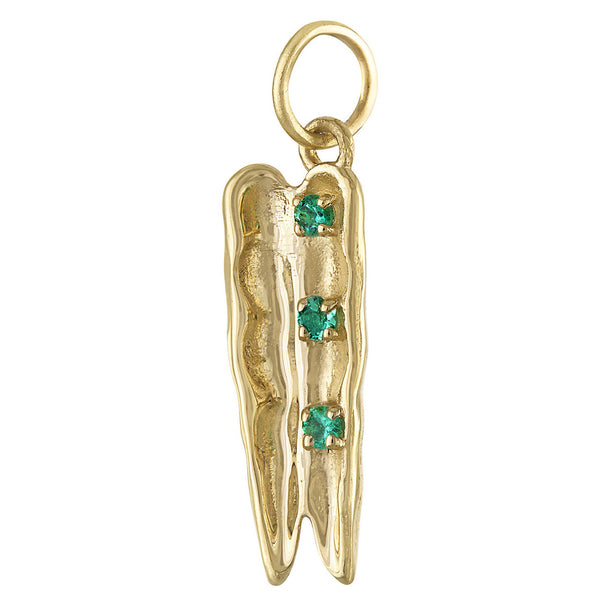 Peas in a Pod 14K Gold Charm
