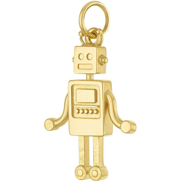 Robot 14K Gold Charm
