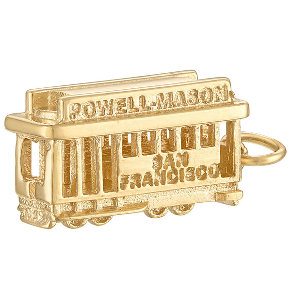 San Francisco Trolley 14K Gold Charm