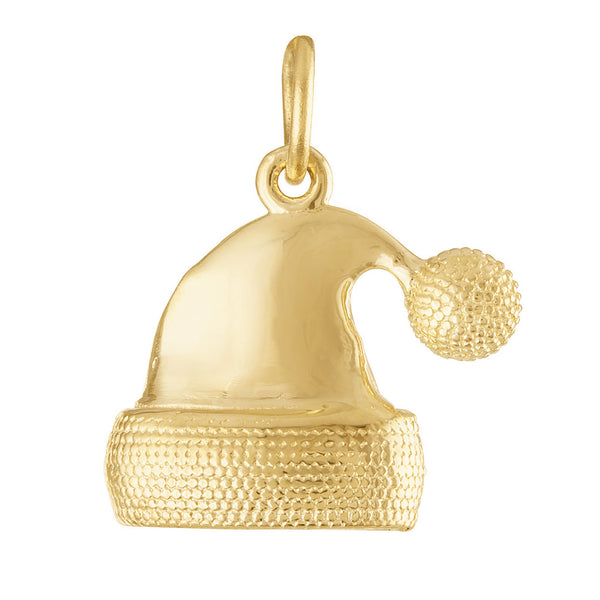 Santa Hat 14K Gold Charm