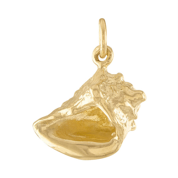 Conch Shell 14k Gold Charm