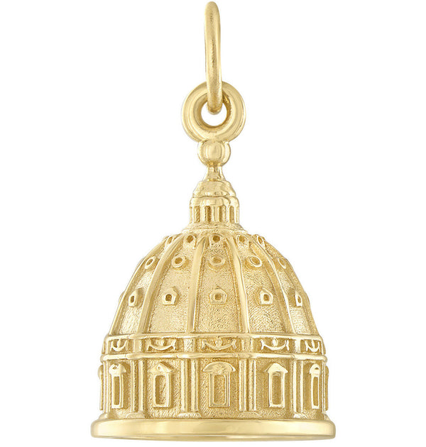 Saint Peter's Basilica 14k Gold Charm
