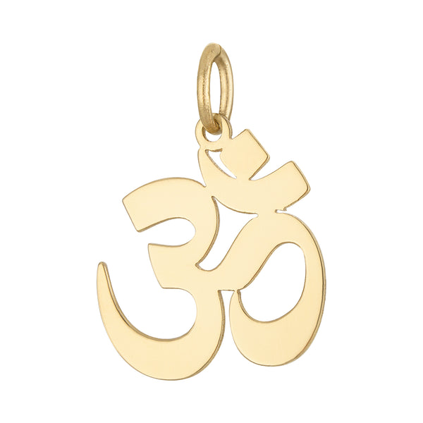 Om 14K Gold Charm