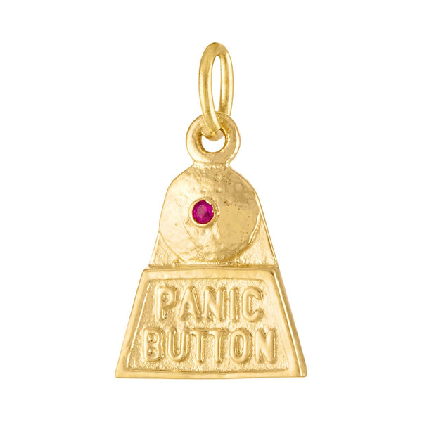 Panic Button 14K Gold Charm