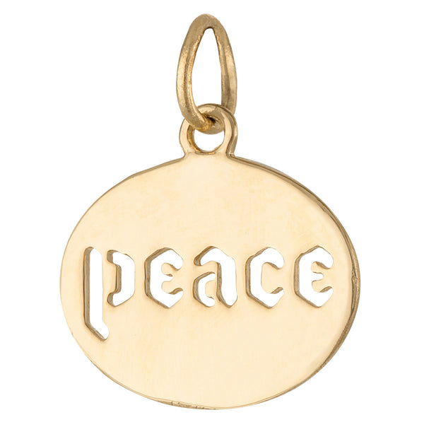 Peace 14K Gold Charm