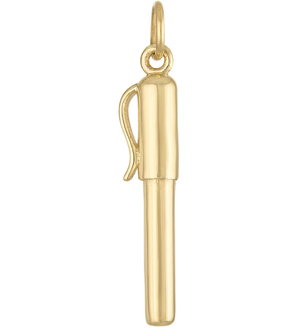 Ballpoint Pen 14K Gold Charm