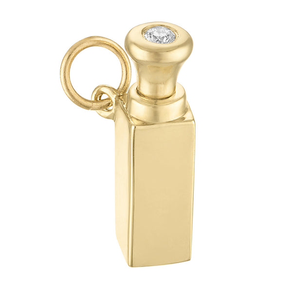 Perfume Bottle 14K Gold Charm