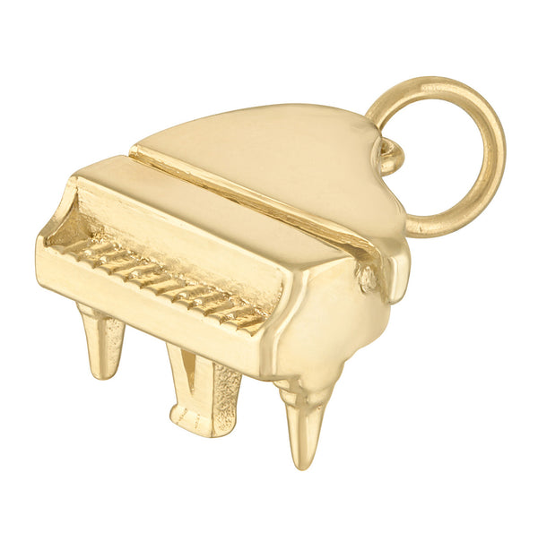 Grand Piano 14K Gold Charm