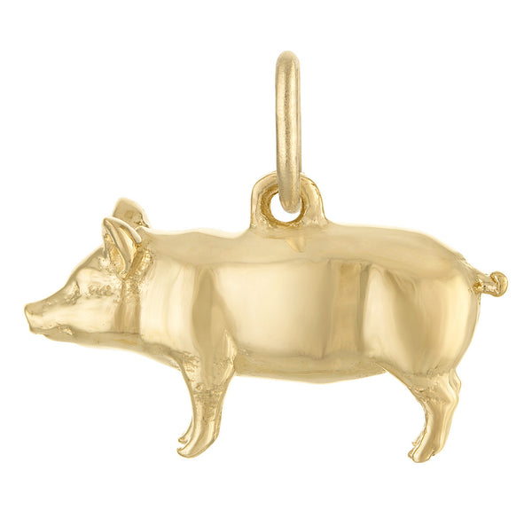 Pig 14K Gold Charm
