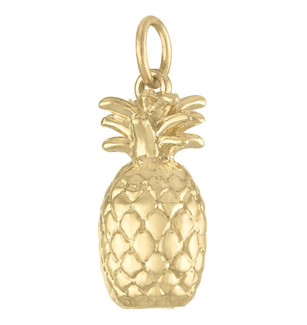 Pineapple 14K Gold Charm