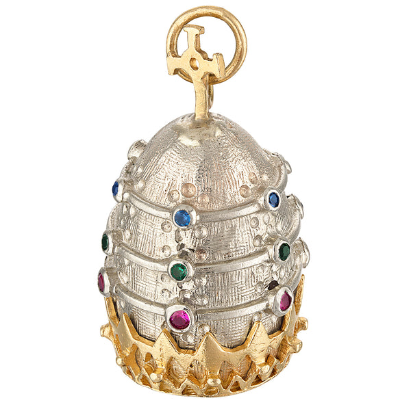 Vintage Papal Triple Tiara 14K Gold Charm