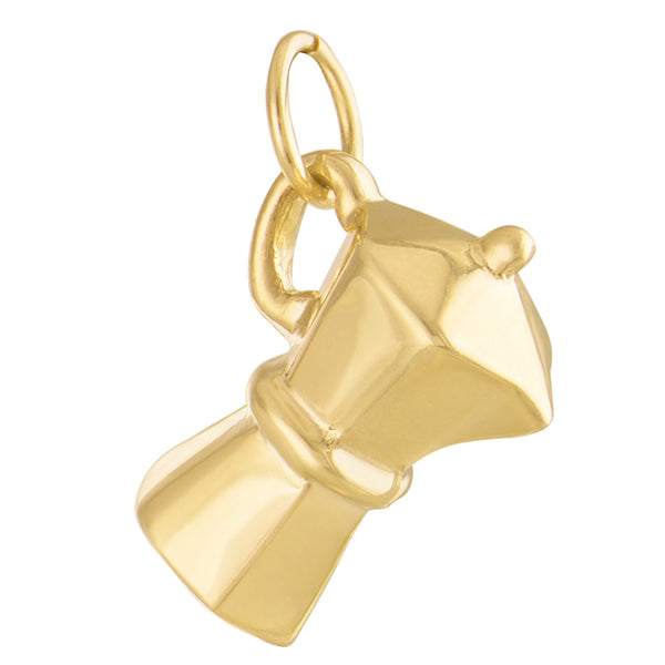 Coffee Maker 14K Gold Charm