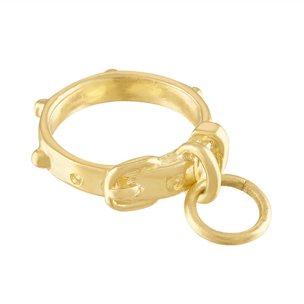 Dog Collar 14K Gold Charm