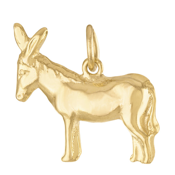 Donkey 14K Gold Charm