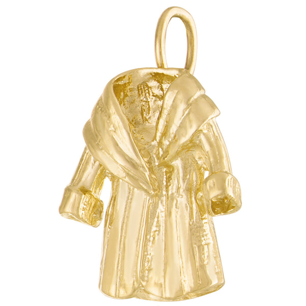 Fur Coat 14K Gold Charm