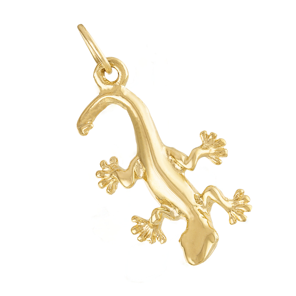 Gecko 14K Gold Charm
