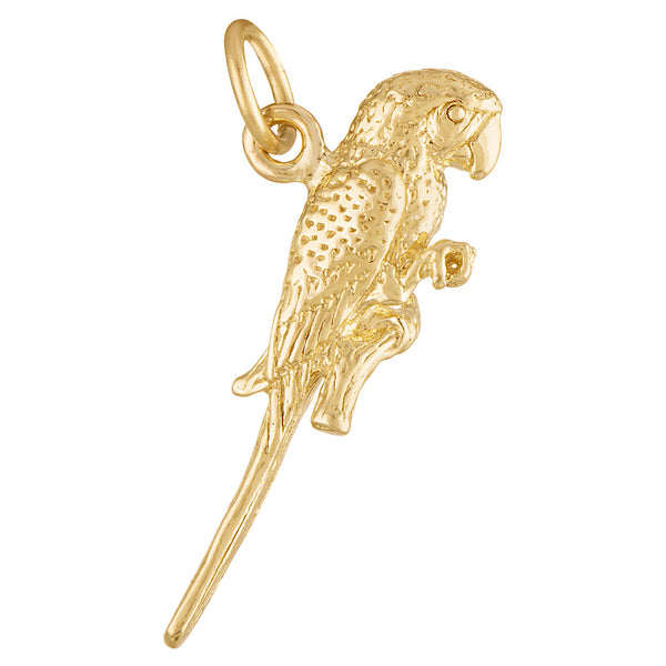 Parrot 14K Gold Charm