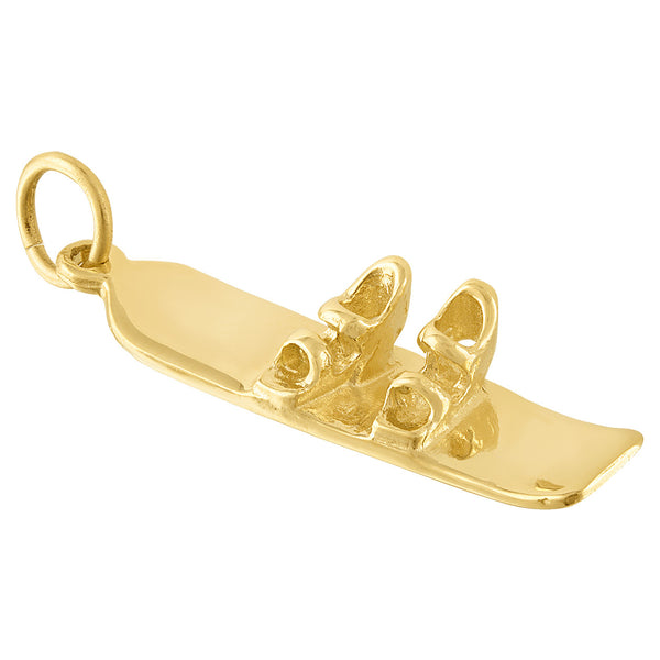 Snowboard 14K Gold Charm