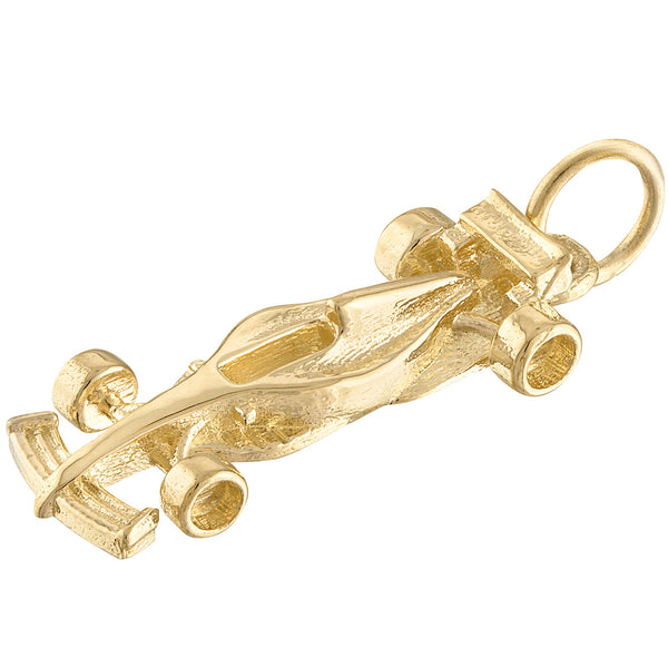 Race Car 14k Gold Charm