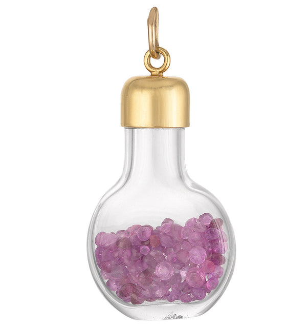 Vintage Ruby Shake 18K Gold Charm